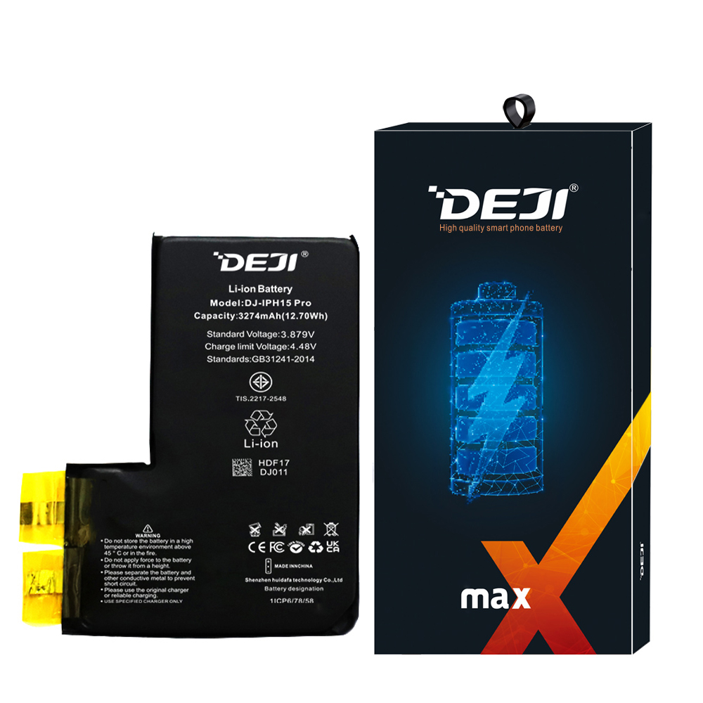 Bateria DEJI Iphone 15 PRO SEM FLEX 3274 mAh – BATERIA DEJI SEM