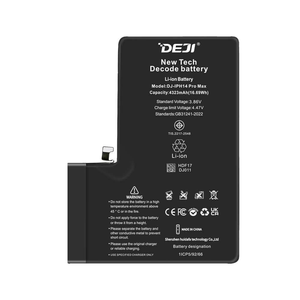 Bateria DEJI iPhone 14 Pro Max 4323 mAh DECODE/USADA – BATERIA