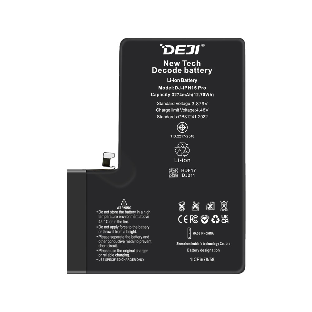 Bateria DEJI Iphone 15 PRO 3274mAh DECODE/USADA – BATERIA DEJI